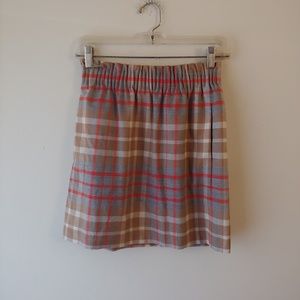 Jcrew Plaid skirt 00